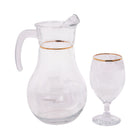 WATER SET 7PC PSB HAND CUT GOLD BISTRO 96933-B019