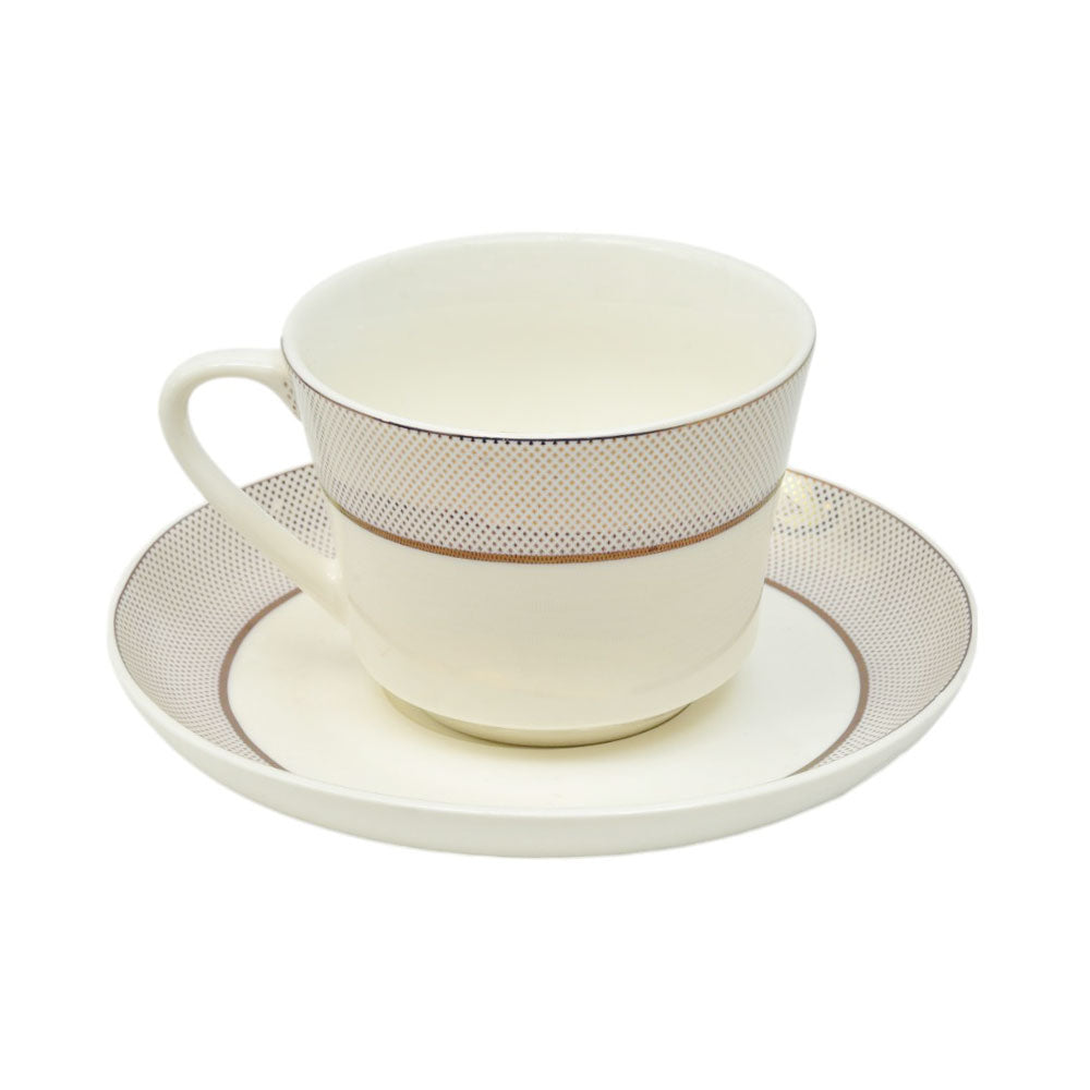 CUP & SAUCER BONE CHINA JA007 TMC (Pack of 6)