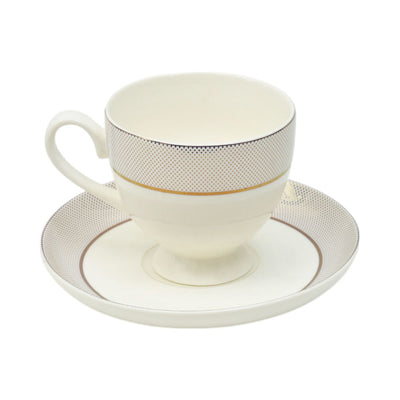 CUP & SAUCER BONE CHINA FD007 TMC (Pack of 6)