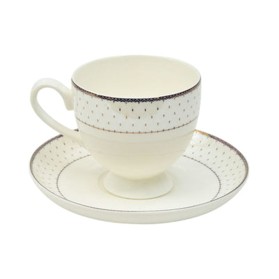 CUP & SAUCER BONE CHINA FD009 TMC (Pack of 6)