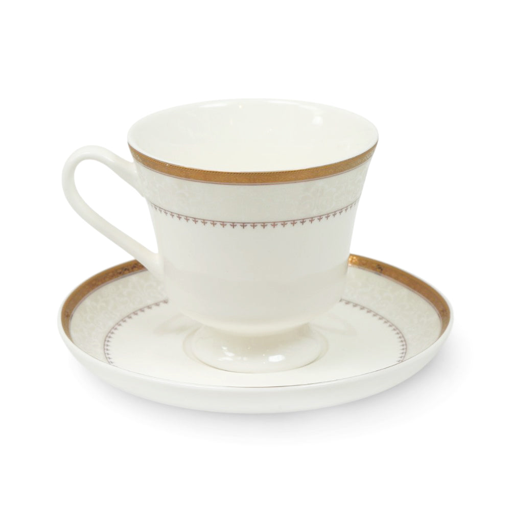 CUP & SAUCER BONE CHINA JH005 TMC (Pack of 6)