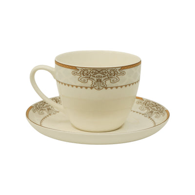 CUP & SAUCER BONE CHINA 146-02911 RC (Pack of 6)
