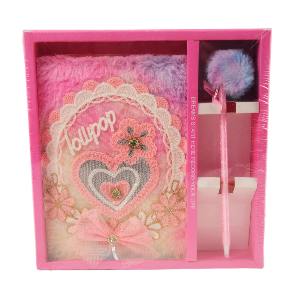 12-159 NOTE BOOK WITH PEN FANCY HEART
