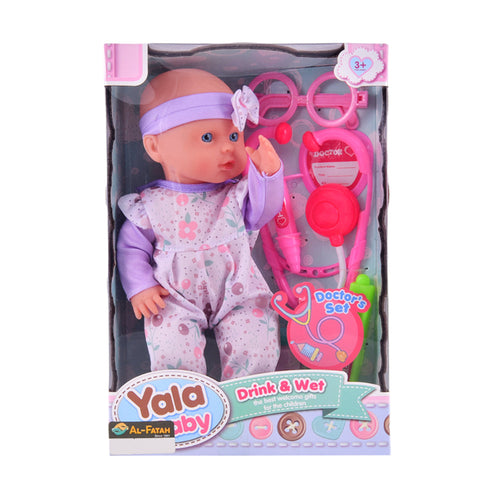 YL2330C-D YALA BABY DRINK & WET DOLL IR