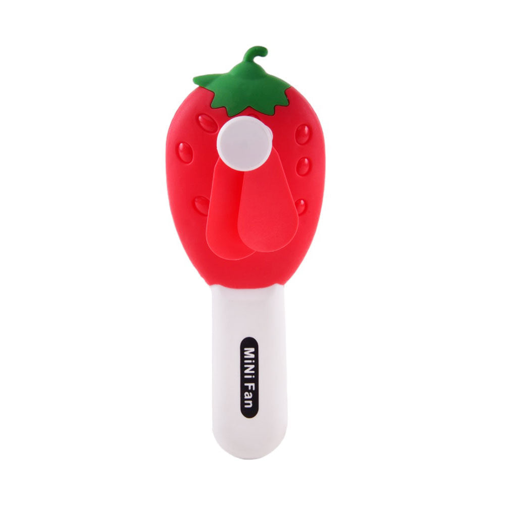 1188-12 HAND FAN STRAWBERRY