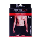 SUPER TAG BOXER RIBBED WAISTBAND BLACK LARGE 1P-24