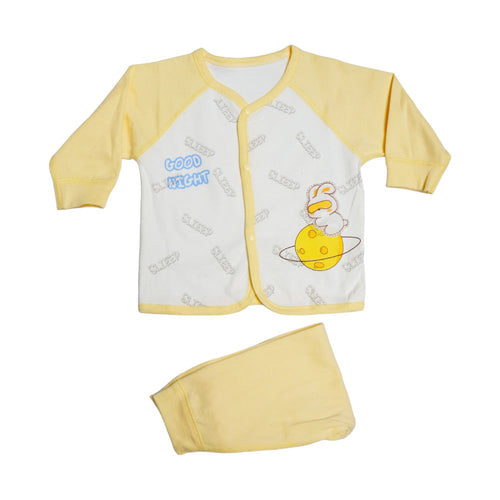 UNISEX L/S 2PC PAJAMA SUIT MZS-24 0-6M 553