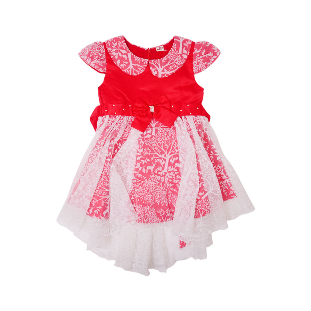 GIRLS CAP SLEEVE FANCY FROCK MZS-24 0007
