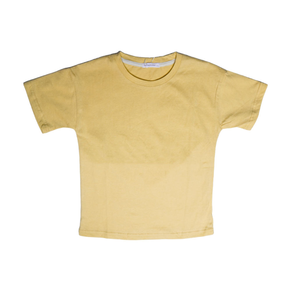 UNISEX S/S ROUND NECK T.SHIRT MZS-24 3-4 YEAR 0031