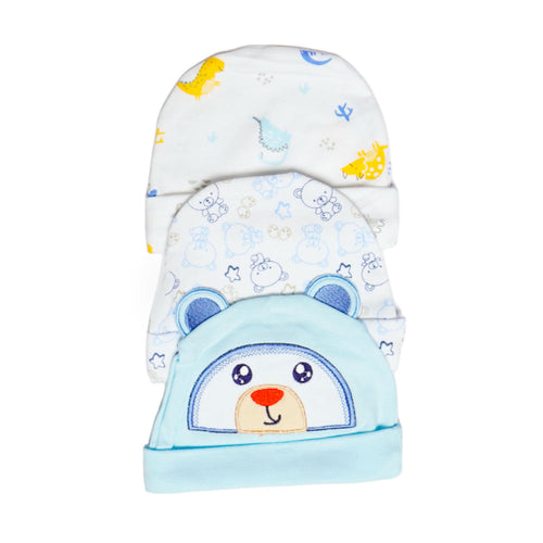 BABY ROUND CAP 3PC SET MZS-24 THAI