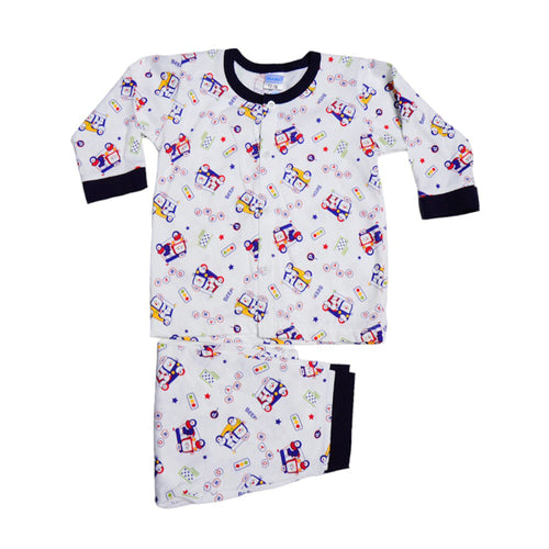 BOYS L/S 2PC PAJAMA SUIT MZS-24 12-18M THAI BL159