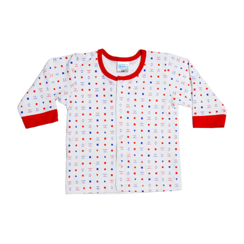 BOYS L/S 2PC PAJAMA SUIT MZS-24 3-6M THAI BL332
