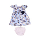 GIRLS CAP SLEEVE 2PC FROCK MZS-24 3-6M THAI