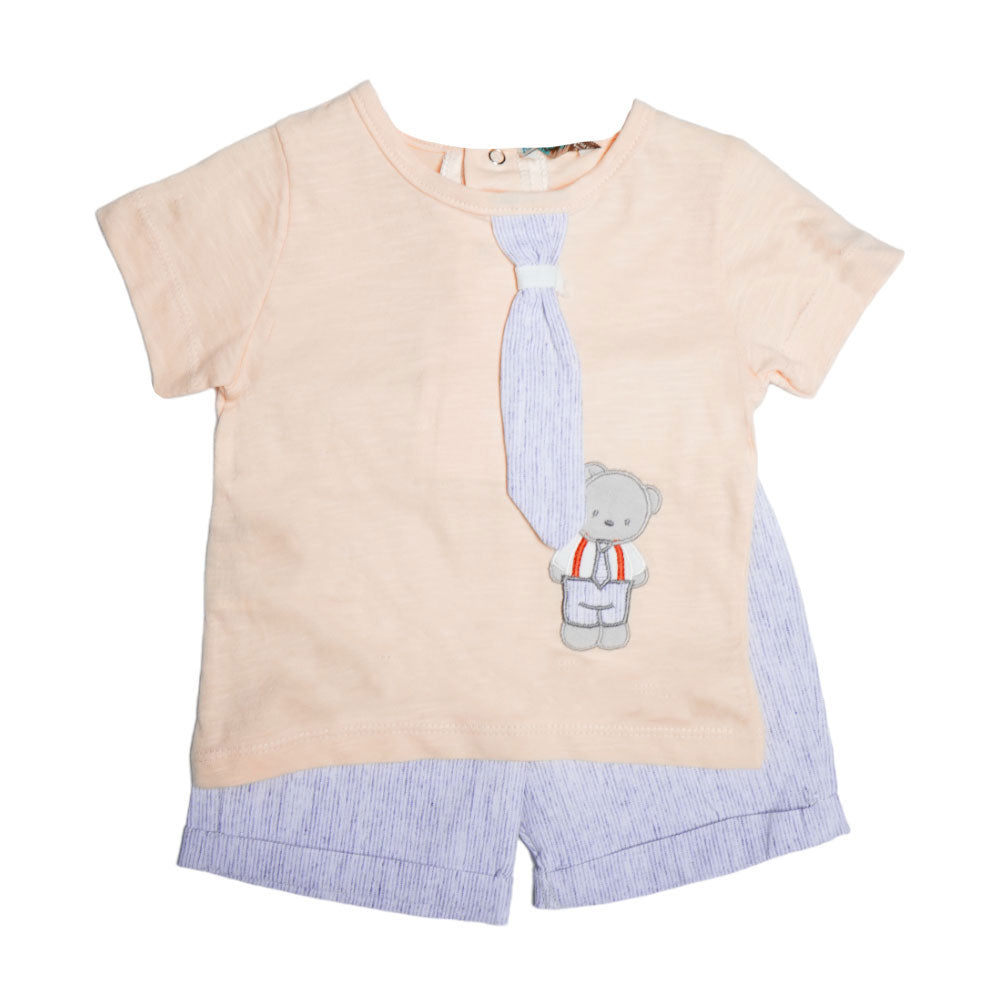 BOYS S/S 3PC KNICKER SUIT TUR MZS-24 3-6M 014