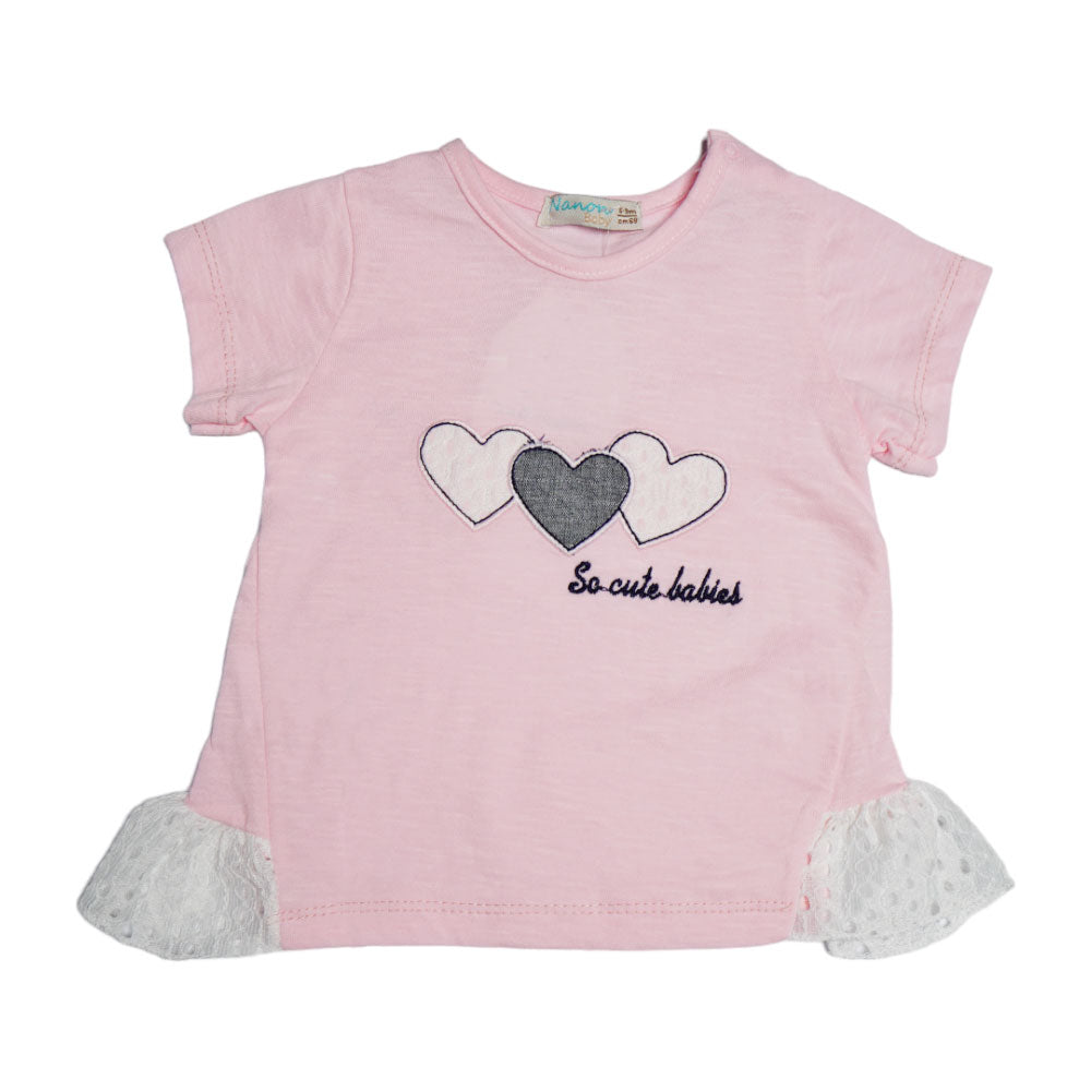 GIRLS S/S 2PC KNICKER SUIT MZS-24 TUR 6-9M 015