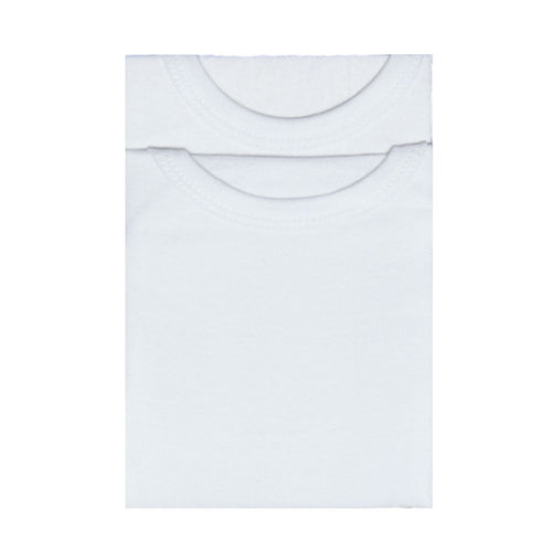 S/L BOYS VEST 2 PC PACK WHITE NICE & EASY MZS-24 12-18M