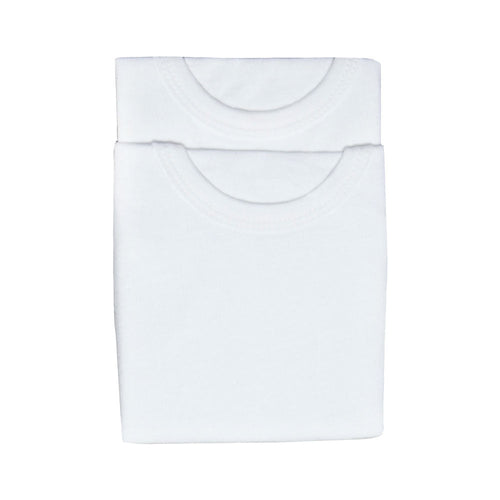 S/L BOYS VEST 2 PC PACK WHITE NICE & EASY MZS-24 18-24M