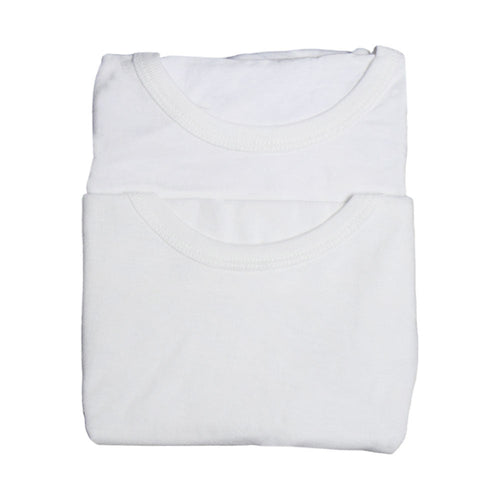 S/L BOYS VEST 2 PC PACK WHITE NICE & EASY MZS-24 9-10Y