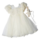 GIRLS CAP SLEEVE FANCY FROCK MZS-24 4-5 YEAR 001