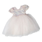 GIRLS CAP SLEEVE FANCY FROCK MZS-24 3-4 YEAR 006