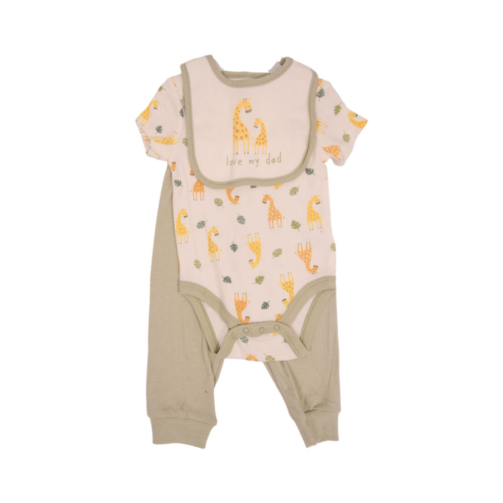 BOYS S/S 3PC BODY SUIT MZS-24 9-12M BP11213