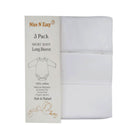 L/S 3PC BODY SUIT WHITE NICE & EASY MZW-24 6-9M HC001