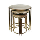 TABLE ROUND PANJA KHAKHI 3 PCS SET