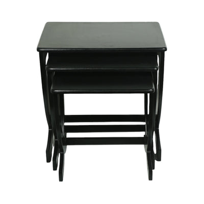TABLE SQUARE BLACK MAT 3 PCS SET