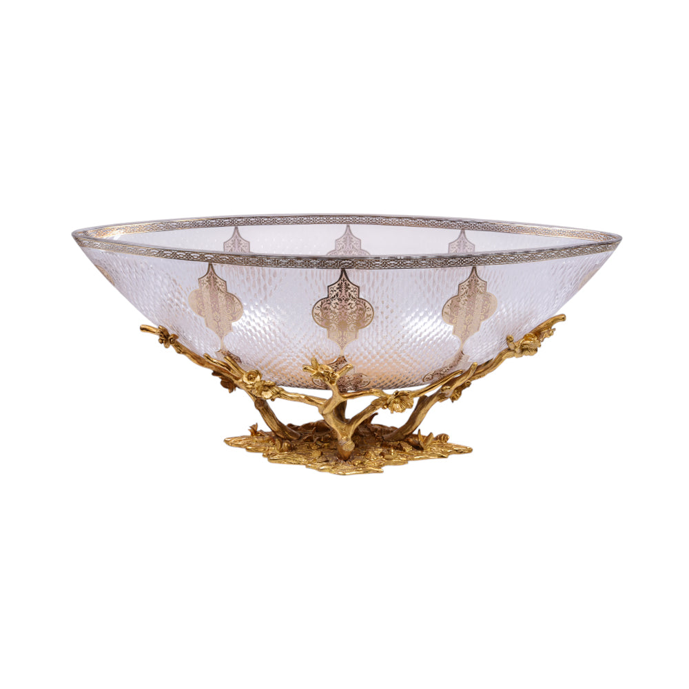 DISH CRYSTAL BRASS IR E8-PK021-1 JSB02-20