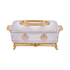 TISSUE BOX CRYSTAL BRASS IR H-C19-6018 JSB02-20