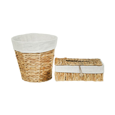 DUSTBIN & TISSUEBOX SET CANE IR J-1228YB G119-G121
