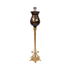 CANDLE STAND CRYSTAL BRASS IR H-C46-6033 PCT02-2