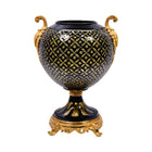 BOWL CANDY CRYSTAL BRASS IR E22012-1 C-102-1