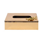 TISSUE BOX METAL GOLDEN 3178