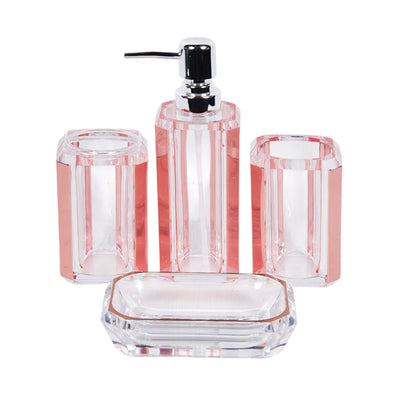 BATH ROOM SET 4PC ACRYLIC 8082GR