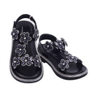 GIRLS SANDLE 26-30 BLACK 85013