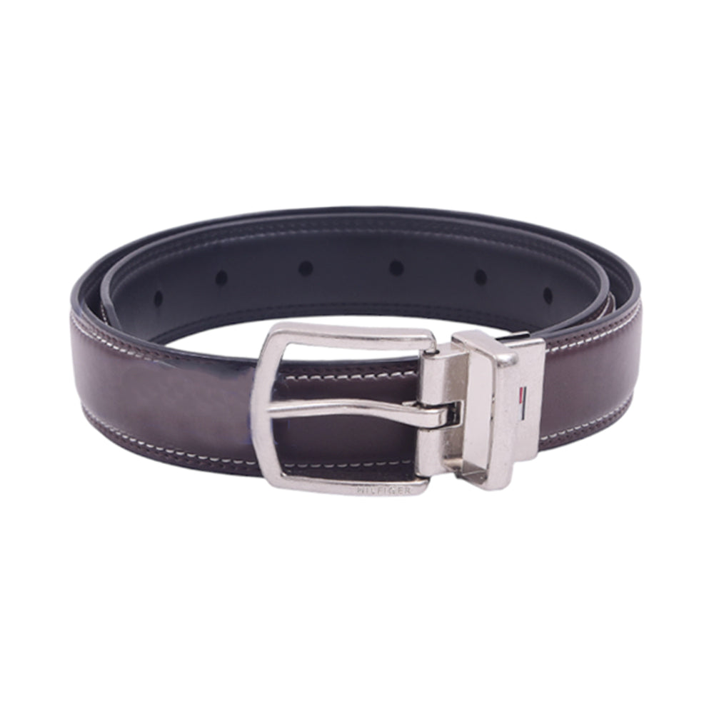 TOMMY HILFIGER MENS BELT 12TL01XZ04 BRN/BLK XL IR