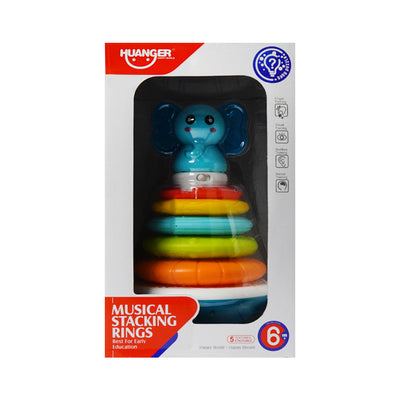 HE0295 HE MUSICAL ELEPHANT STACKING RINGS