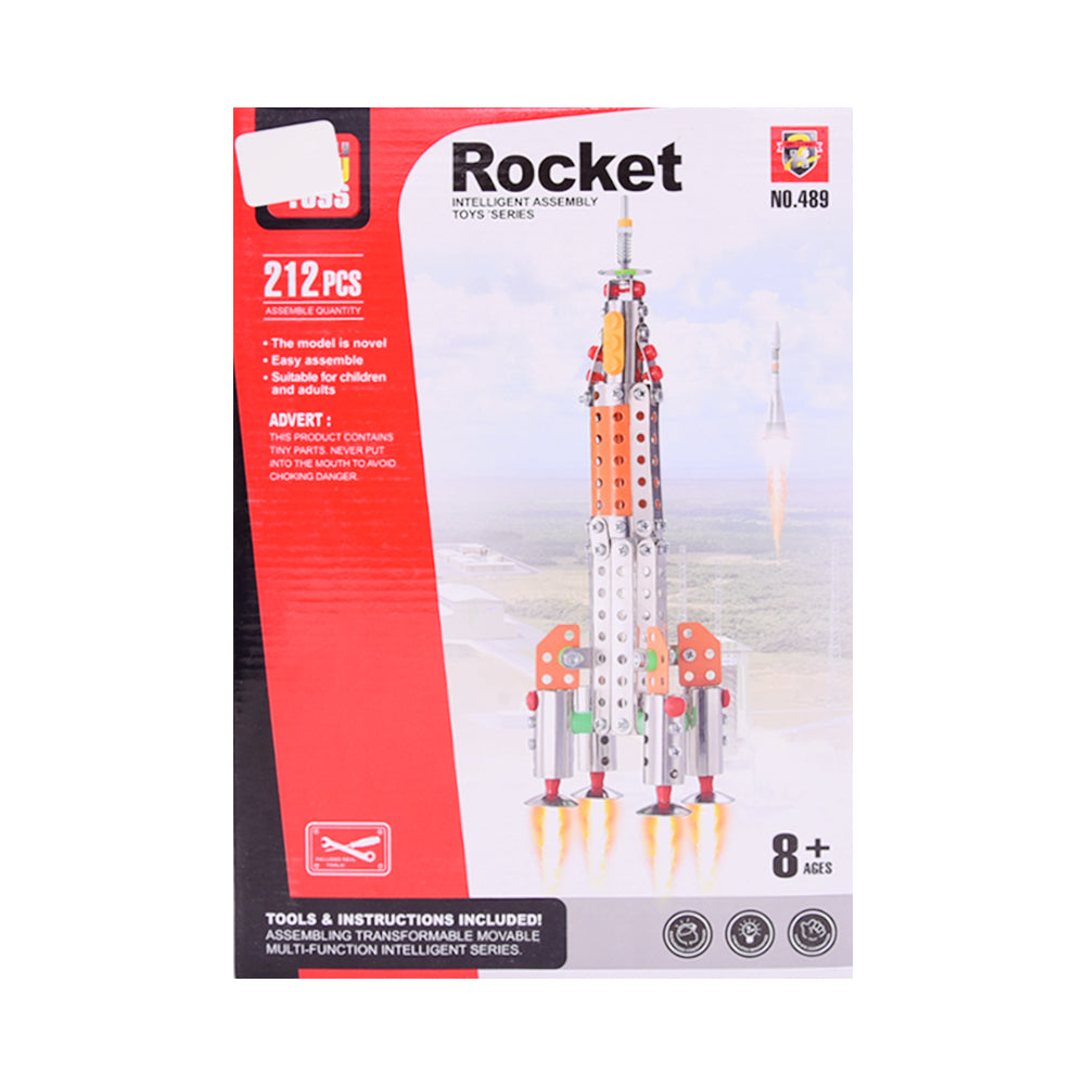 489B DIY METAL ROCKET BLOCKS 212PCS A.I