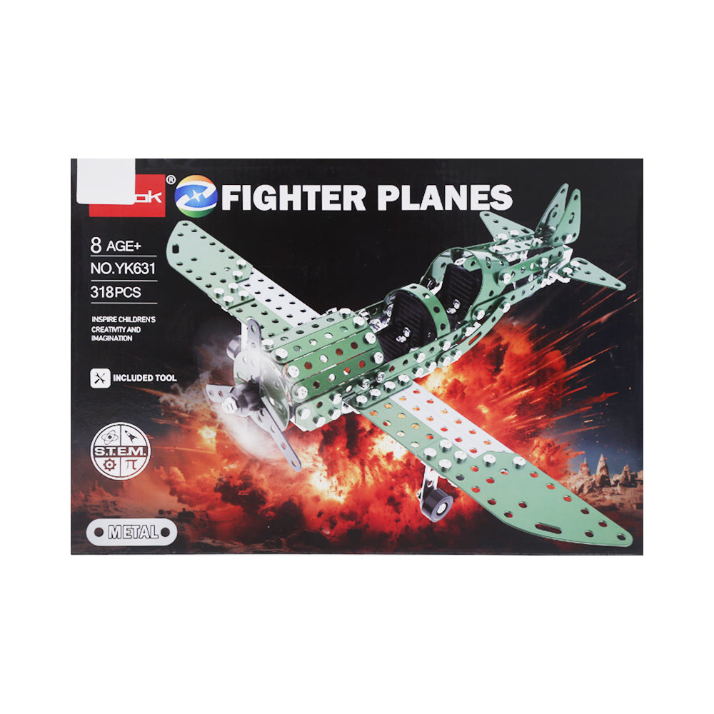 YK631 DIY FIGHTER PLANE BLOCKS 318PCS