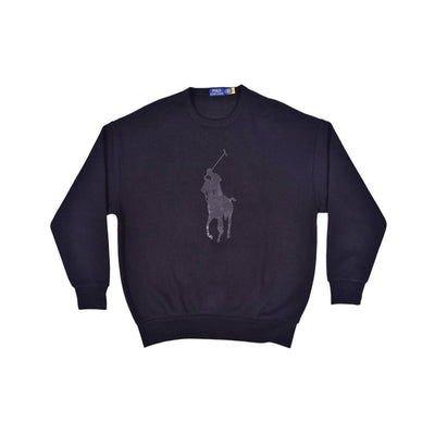 RL MEN L/S SWEAT SHIRT 522001 BLK L (IRW)