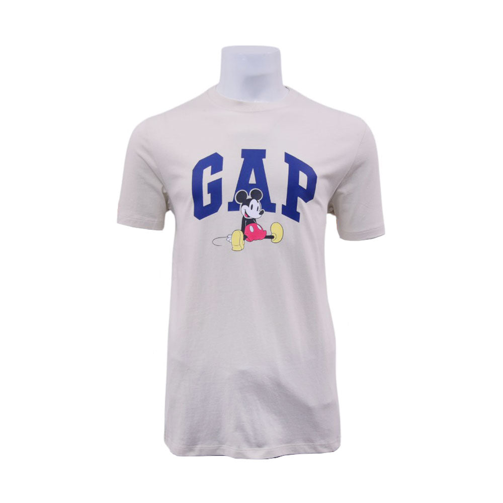 GAP MEN S/S R.NECK SHIRT 626446-041 O-WHT M (IRS)