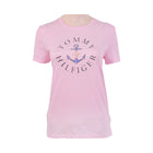 TH WOMEN S/S R.NECK SHIRT XW04336-651 PNK S (IRS)