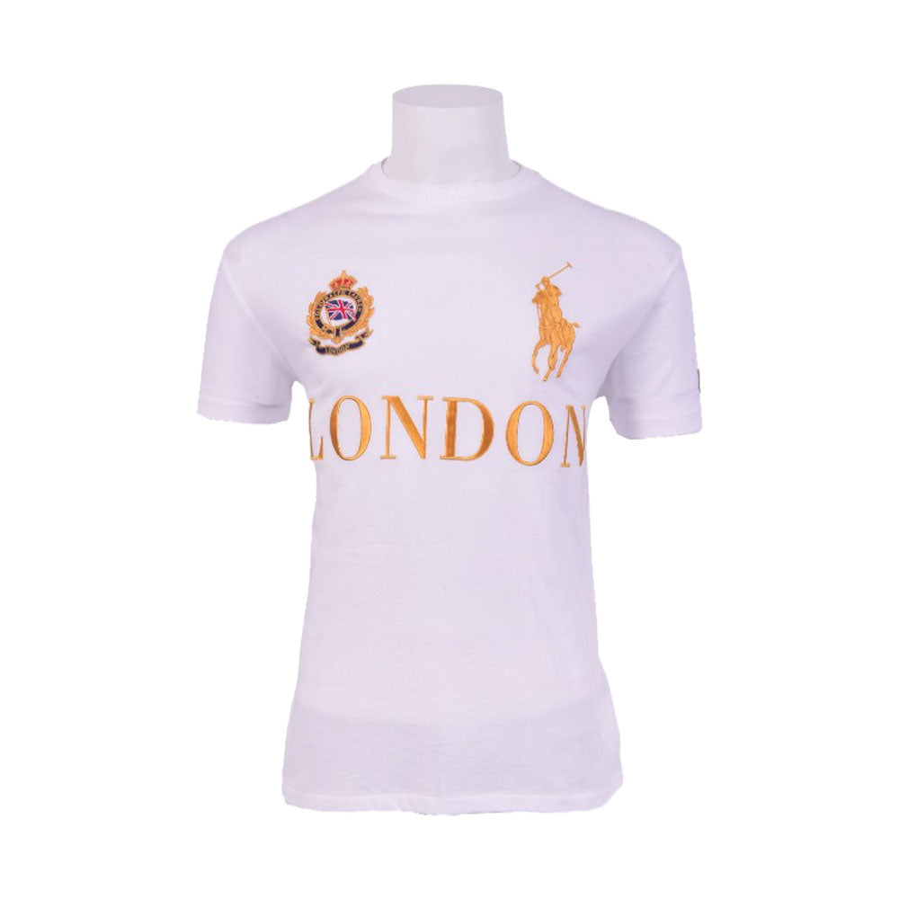 RL MEN S/S R.NECK SHIRT 451001 WHT S (IRS)