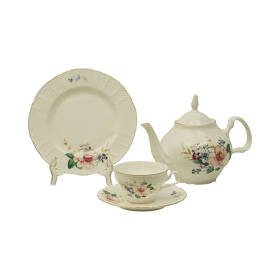 TEA SET 24PC SUPER BONE ELEGANT STYLE NY-YQA4759