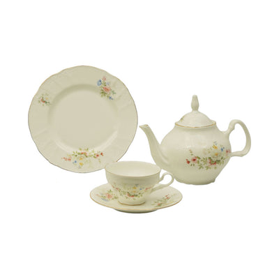 TEA SET 24PC SUPER BONE ELEGANT STYLE NY-YQA4335