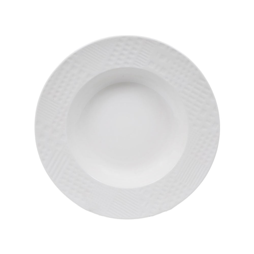 PLATE DEEP 9 INCH CAMEO EMBOSSED PIXEL 303-92