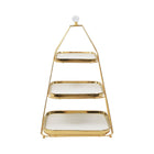 CAKE DISH 3TIRE LICHTEN BERG YDH2453 WHITE