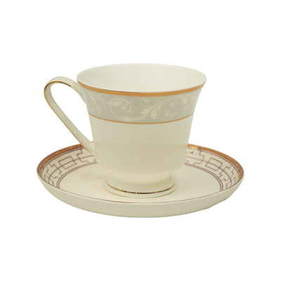 CUP SAUCER BONE CHINA SH146 02876 KF (Pack of 6)