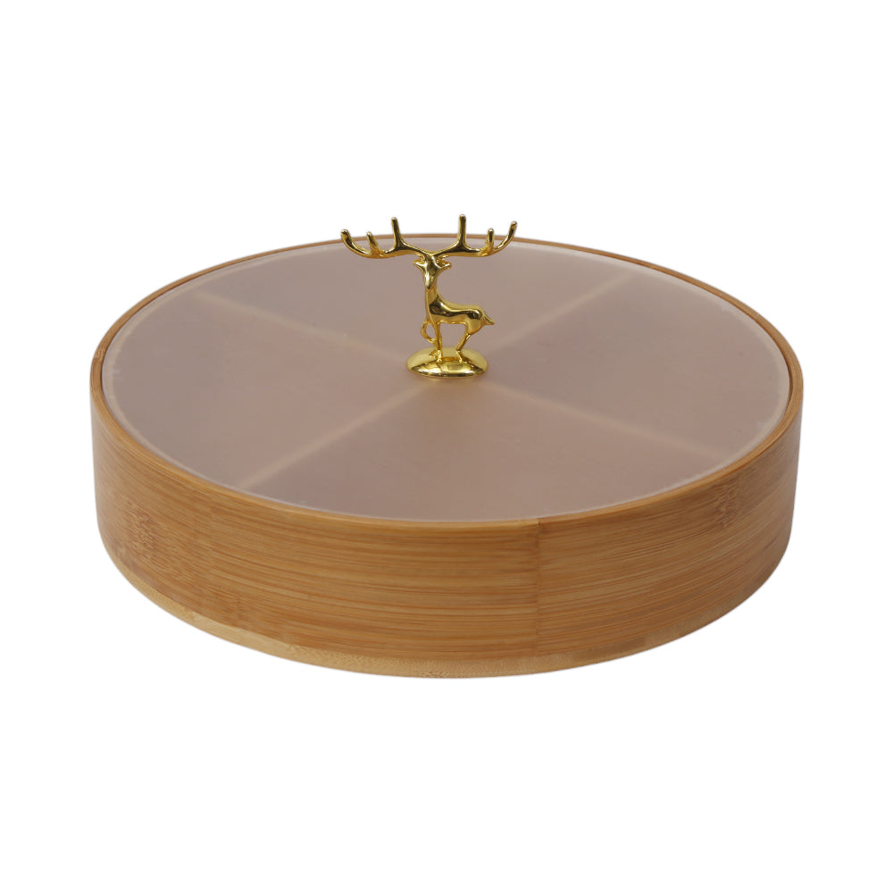 DISH DRY FRUIT WOODEN IR 35637-61